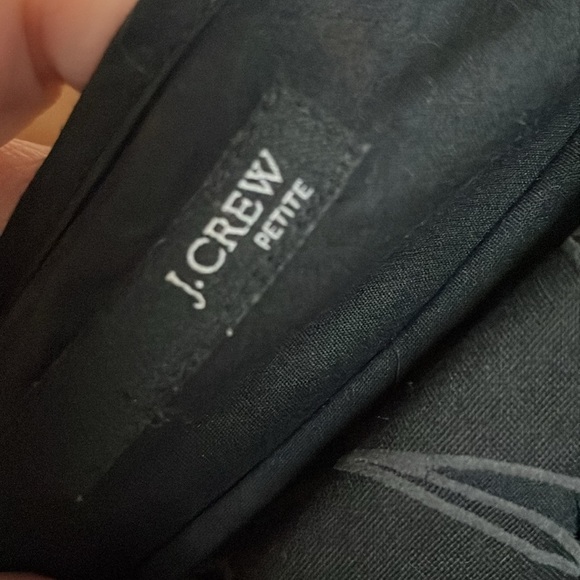 J.Crew size 6 Petite Black with Palm Tree Pattern Sleeveless Form Fitted Dress - Picture 6 of 8